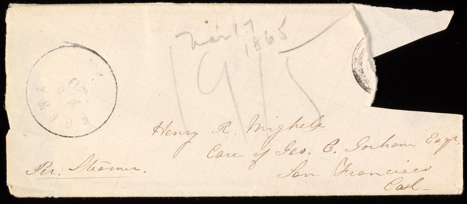 March 17, 1865 envelope