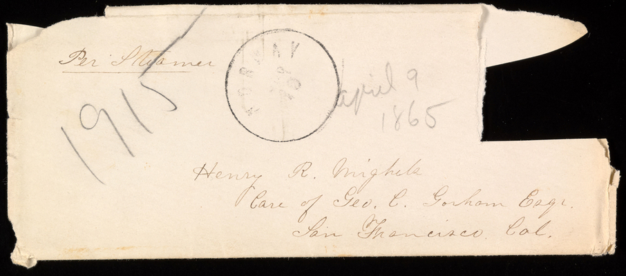 April 9, 1865 envelope