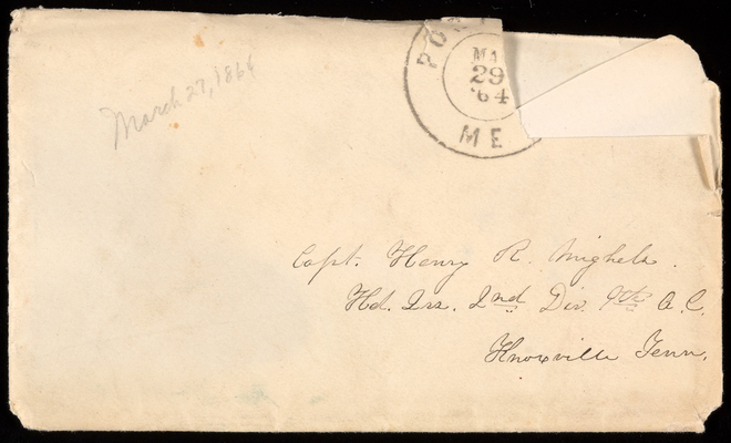 March 27, 1864 envelope