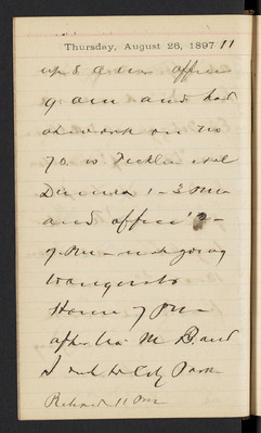 Thomas Martin Diaries:  1897, Part 3 of 3