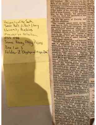 James Hervey Otey Papers Box 1 Folder 2 Document 8