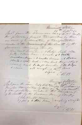 Charles Barney Papers Box 1 Document  106