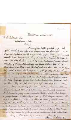 Fairbanks Papers Box 4 Document  21