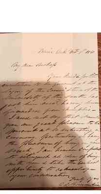 Vault Early Papers of the University Box 1 Document 23 Folder 1860 Cornerstone Ceremony 1
