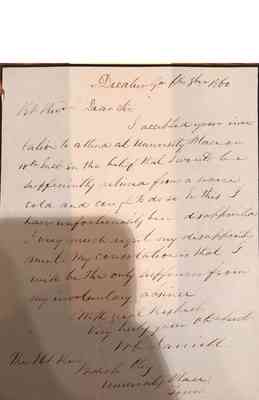 Vault Early Papers of the University Box 1 Document 35 Folder 1860 Cornerstone Ceremony 1
