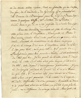Letter from Barthelemi Tardiveau to St. John de Crevecoeur, n.d. Philadelphia