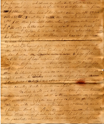 Letter from George Corlis to John Corlis, 23 April 1816